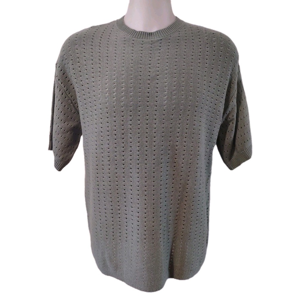 Art of Rhetoric Sweater Mens Medium Streetwear Sage Green Oversize Relax Fit New